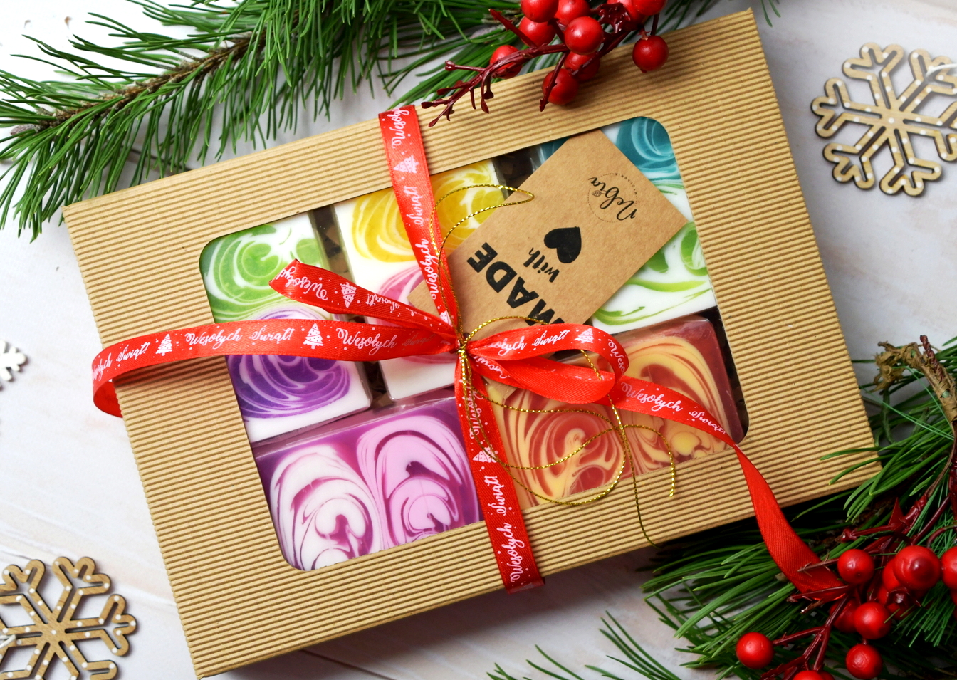 Zestaw 5 mydełek glicerynowych