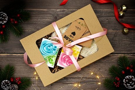 Zestaw 2 mydeł z myjką