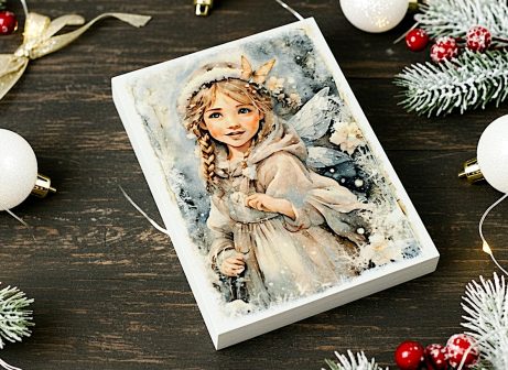 Aniołek stróż świąteczny 20x15cm