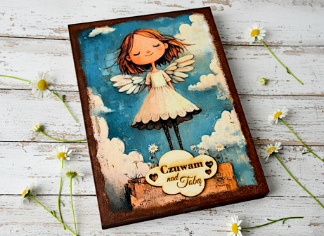 Aniołek na dzień babci 20x15cm