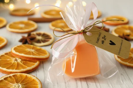 Mydło mini Serce Pomarańcza