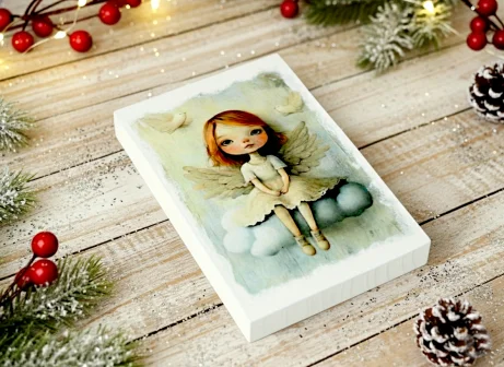 Aniołek ręcznie zrobiony 15x10cm