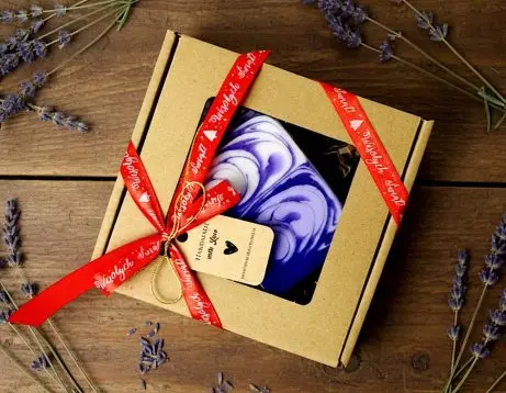 Świąteczne mydło lawenda